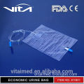 Disposable Transparent Or White Foil 2000ml Economic Urine Bag